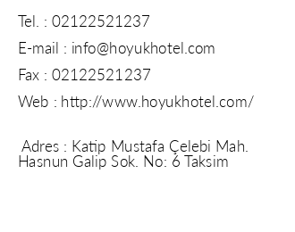 Hyk Hotel iletiim bilgileri